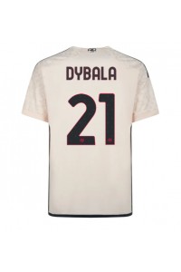AS Roma Paulo Dybala #21 Fotballdrakt Borte Klær 2023-24 Korte ermer